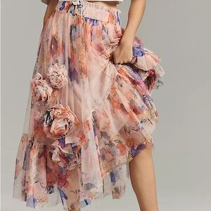 Maeve 3-D Tulle Skirt